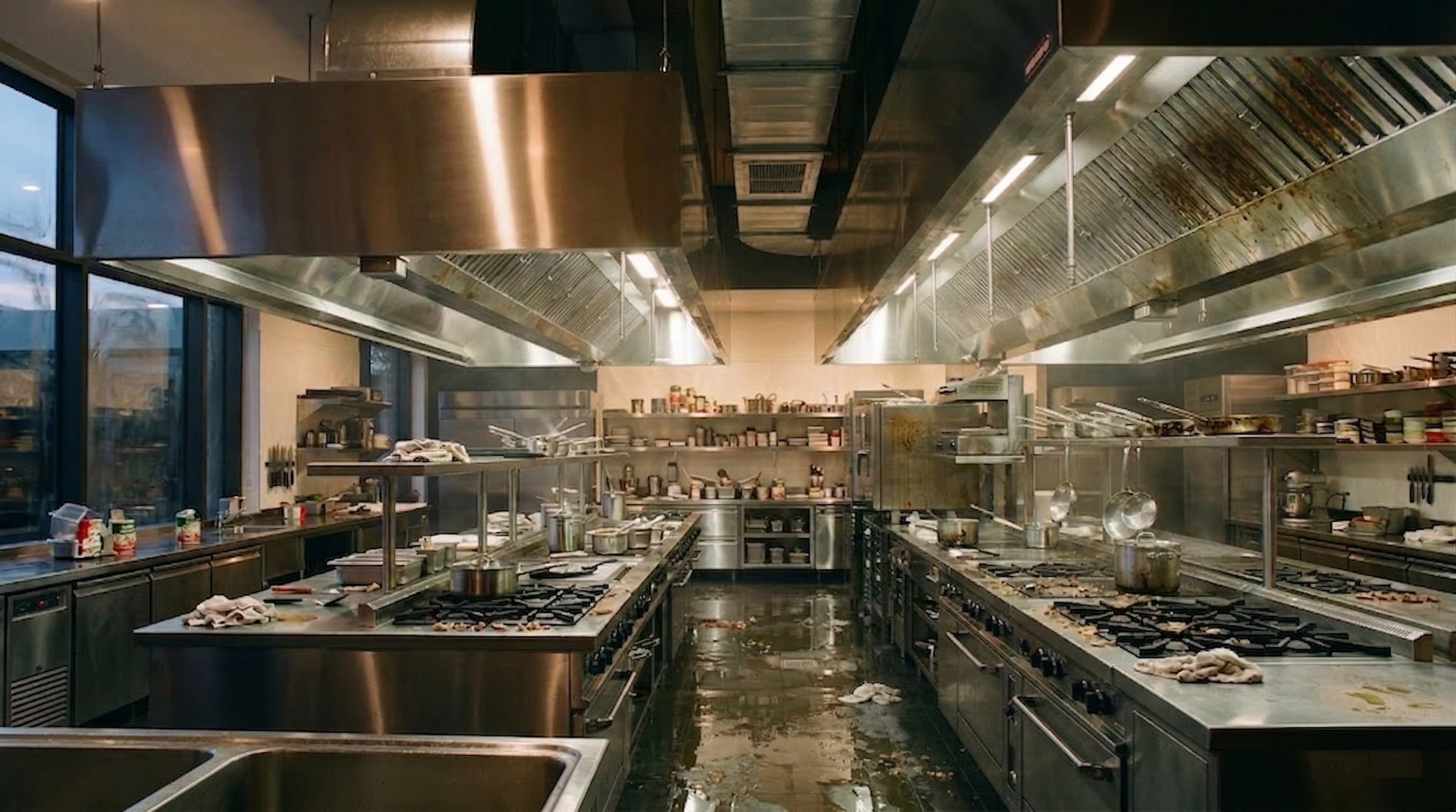 Kitchen before Urban Simple cleaning